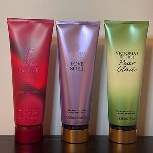 NEW(3)Victoria’s Secret Fragrance Lotion 8 fl oz each Pear, Love Spell, Berry